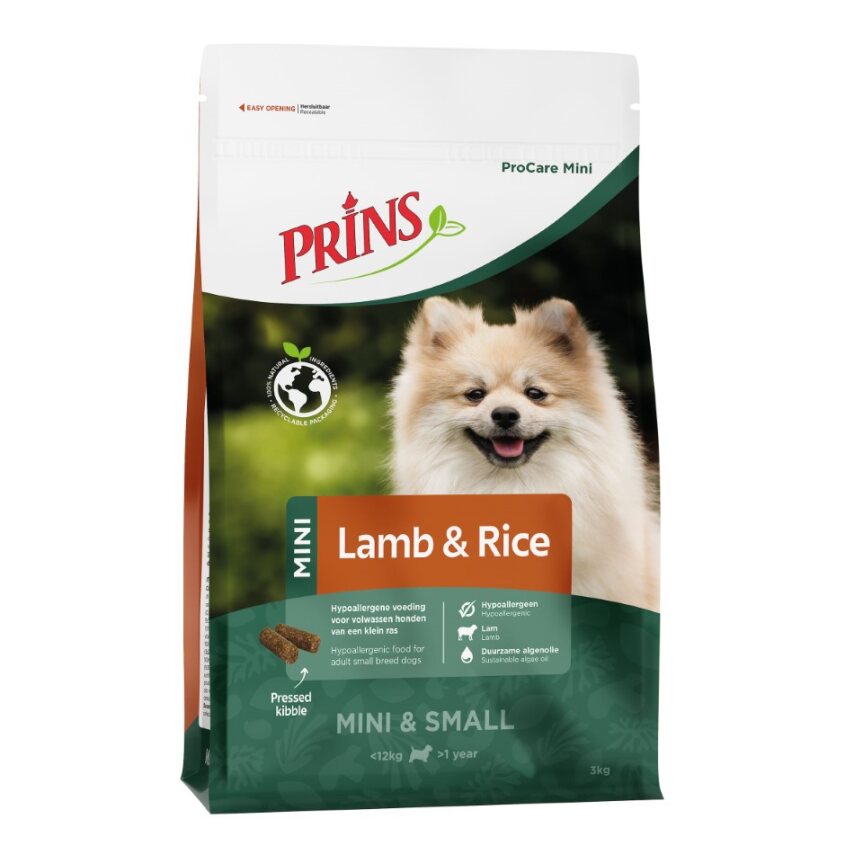 MINI - Prins ProCare Mini Lamb & Rice Hypoallergic sac 3kg