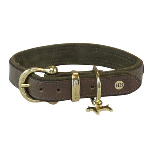 Collier en cuir Selle Luxe Marron