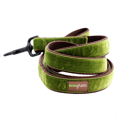 Laisse Mimi Green Velvet Hunter 121 cm long